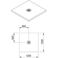 Bodenebenes Verfliesbares Duschelement 120 Cm X 120 Cm -Bad Verkauf 674803 3209 3