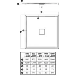 Duschwanne Fashion-R 90 Cm X 120 Cm -Bad Verkauf 675080 3209 3