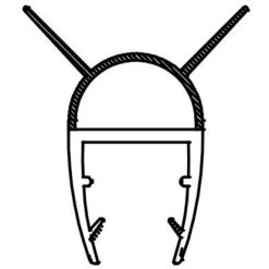 Dichtleiste Für Duschkabinen 2er-Set 8 Mm Glasstärke -Bad Verkauf 702407 4633 4