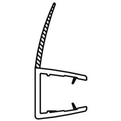 Dichtleiste Für Duschkabinen 2er-Set 8 Mm Glasstärke -Bad Verkauf 702407 4633 5