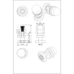Einzelrolle Für Duschkabinen 4er-Set 4 Mm Glasstärke -Bad Verkauf 702422 4633 3