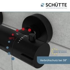 Schütte Thermostat Badewannenarmatur London Schwarz Matt -Bad Verkauf 7660962 2759 11