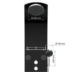 Eisl Duschpaneel Karibik 3 In 1 Mit Regendusche Sechs Massagedüsen Schwarz -Bad Verkauf 7663602 2759 4
