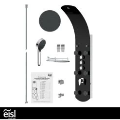 Eisl Duschpaneel Karibik 3 In 1 Mit Regendusche Sechs Massagedüsen Schwarz -Bad Verkauf 7663602 2759 5