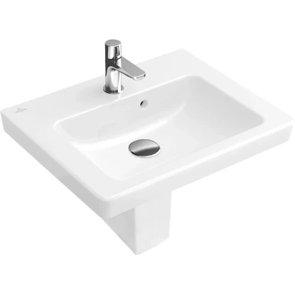 Villeroy & Boch Handwaschbecken Subway 2.0 45 Cm Star White Mit Hahnloch 1 Villeroy & Boch Handwaschbecken Subway 2.0 45 Cm Star White Mit Hahnloch