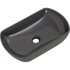 Fackelmann Aufsatzbecken Oval 50 Cm Grau