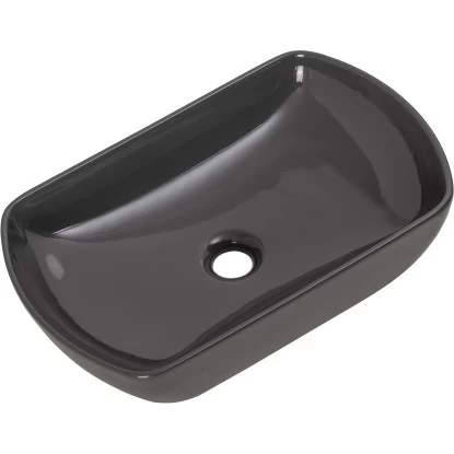 Fackelmann Aufsatzbecken Oval 50 Cm Grau 1 Fackelmann Aufsatzbecken Oval 50 Cm Grau