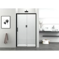 Sanotechnik Schiebetür Elite Mit Soft Close 98 - 100 Cm X 195 Cm Schwarz