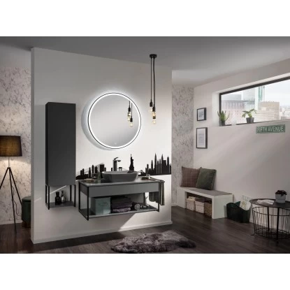 Fackelmann Aufsatzbecken Oval 50 Cm Grau 2 Fackelmann Aufsatzbecken Oval 50 Cm Grau – Bild 2