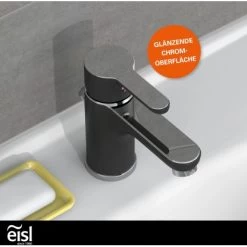 Eisl Waschtischarmatur Diziani Schwarz-Chrom -Bad Verkauf 8533937 2759 7