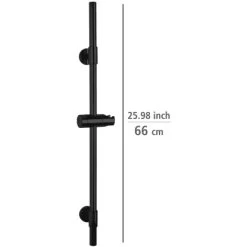 Wenko Duschstange Basic Schwarz -Bad Verkauf 903260 1068 04