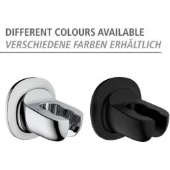 Wenko Duschkopfhalter Libertà Schwarz Befestigen Ohne Bohren -Bad Verkauf 903762 1068 05