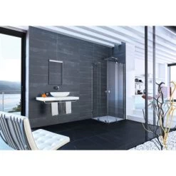 Hüppe Gleittüreckeinstieg Xtensa Pure 2-tlg. 1/2 BxH: 90 Cm X 200 Cm L Silber HG