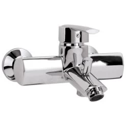 AquaSu Einhebelmischer-Wannenarmatur Fonte Chrom