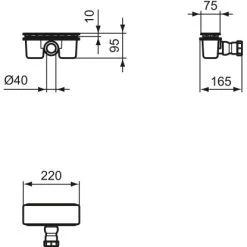 Ideal Standard Ablaufgarnitur Ultra Flat New Schwarz 11 Ideal Standard Ablaufgarnitur Ultra Flat New Schwarz -Bad Verkauf 9803271 3049 6