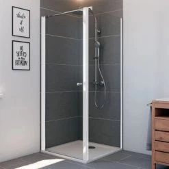 Breuer Seitenwand Für Dreh- Und Pendeltür Elana 6 Weiß Klarglas 75 Cm -Bad Verkauf 998260 2570 0603