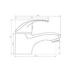 Eisl ROMA Waschtischarmatur Chrom -Bad Verkauf armaturromachrom Zeichnung