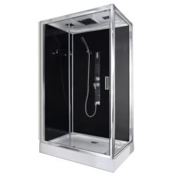 Sanotechnik Komplettduschkabine Trend 3 Chrom-Optik 210 Cm X 120 Cm