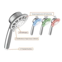 Eisl YLLUMI LED-Handbrause Chrom -Bad Verkauf seyllumifarbwechselchrom 8